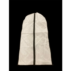 Set of three coat/suit/jacket/dress/showing jacket covers. White with zip. One size