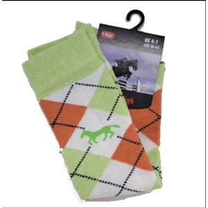 Ladies knee high Argyle socks size 4-7.