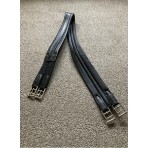 Leather Atherstone girth Elastic One End. Black. BNIB 145cm/57”. BNWOT