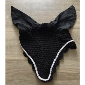 Horse Ears/Mufflers/Fly protection. White or Navy. Cob size