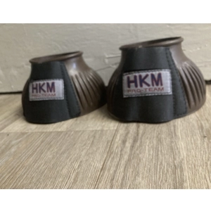 HKM Over reach boots with touch tape fastening.  Brown pony. No tags but never used
