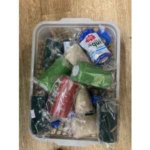 Vet wrap elastic cohesive bandages.  10cm x 4.5m. Random colours.