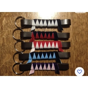 Mini browband keyrings. Choose your colours