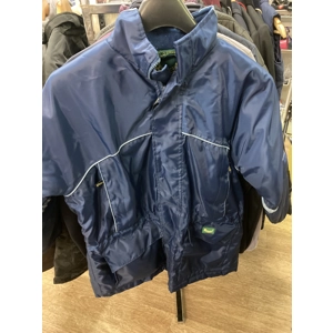 Rhinegold outdoor coat. 32”. Navy. Preowned.