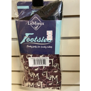 LeMieux Footsie Socks LM Orchid Junior. BNWT