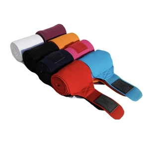 Rhinegold Turquoise Elasticated Bandages. One size. Bn