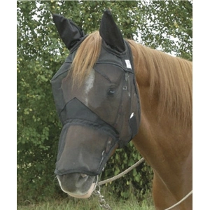 Sheldon Fly mask with forelock hole and detachable nose. Pony/Cob/Full