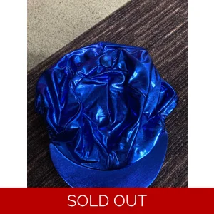 Capz Royal Blue shiny look hat silk