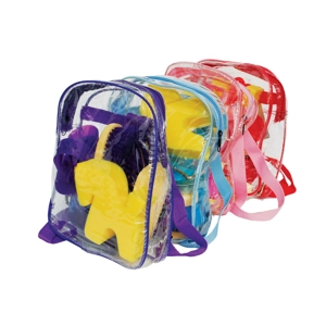 Rhinegold Kids Junior Grooming Kit Backpack. BNWT. Purple/Pink/L Blue