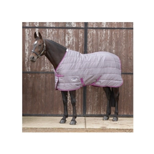 WeatherBeeta ComFiTec 210D Channel Quilt 110g Stable Rug - Grey/Orchid 7ft. BNWT