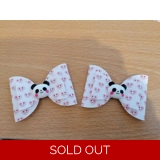 Panda Hair Bow Set