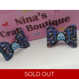 Pac Man Hair Bow Set