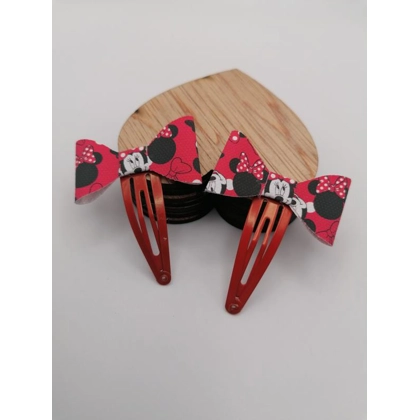 Disney Minnie Hair Clip Set Disney Minnie Hair Clip Set