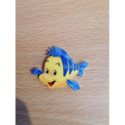 Disney Little Mermaid Fish Flounder Single Pin Badge Disney Little Mermaid Fish Flounder Single Pin Badge