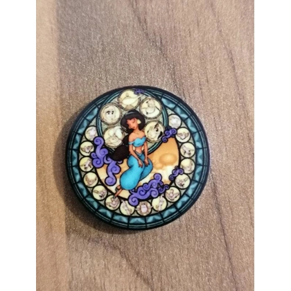 Disney Aladdin Jasmine Round Single Pin Badge