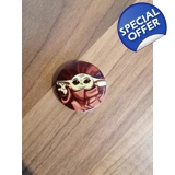 Stars Wars Mandalorian Grogu Round Pin..