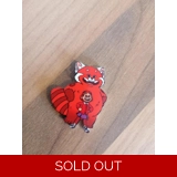 Turning Red & Child Single Pin Badge