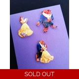 Disney Beauty & The Beast 3 Piece Pin ..