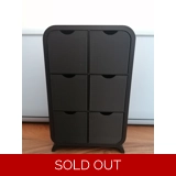 Barbie Black Shelving Boxes Unit 3D Pr..