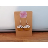 Cupcake 3D Printed Earrings