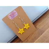 Super Mario Super Star 3D Printed Earr..