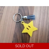 Super Mario Super Star 3D Printed Keyr..