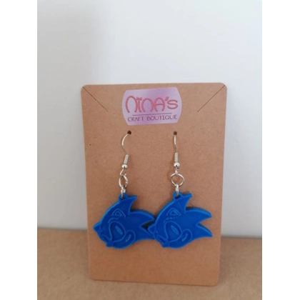 Sonic the Hedgehog Sonic 3D Printed Earrings Set