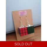Rubik’s Cube 3D Printed Earrings Set