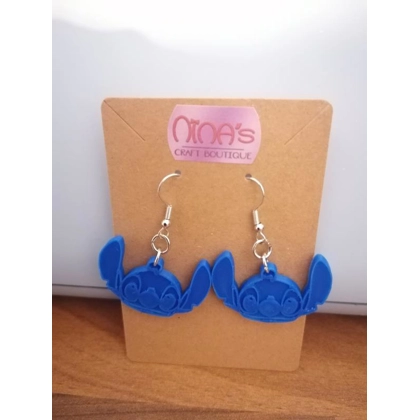 Disney Stitch 3D Printed Earring Set Disney Stitch 3D Printed Earring Set