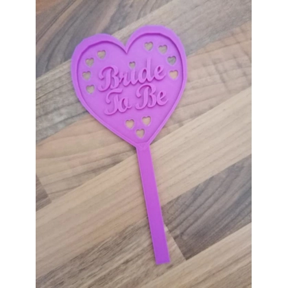 Bride To Be Hen Do Wedding 3D Printed Cake Topper Bride To Be Hen Do Wedding 3D Printed Cake Topper