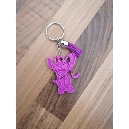 Disney Stitch ( Angel ) 3D Printed Keyring Disney Stitch ( Angel ) 3D Printed Keyring