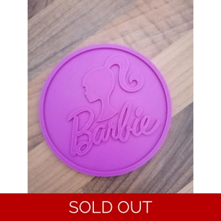 Barbie 3D Printed Coaster