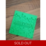 Minecraft 3D Printed Coaster
