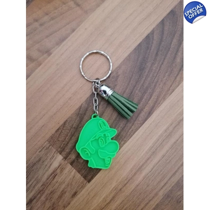 Super Mario Luigi 3D Printed Keyring Super Mario Luigi 3D Printed Keyring