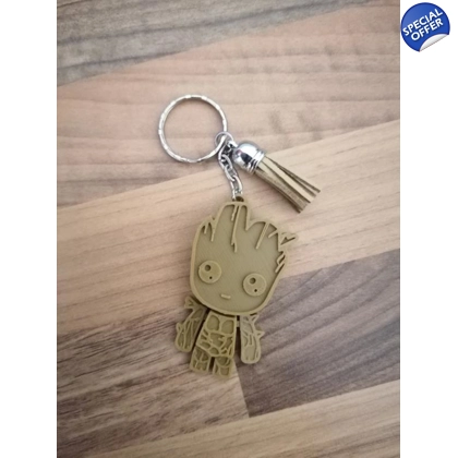 MARVEL I AM GROOT ARTICULATED FLEXI 3D PRINTED Keyring MARVEL I AM GROOT ARTICULATED FLEXI 3D PRINTED Keyring