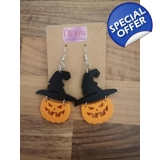 Halloween Pumpkin-Witch 3D Printed Ear..