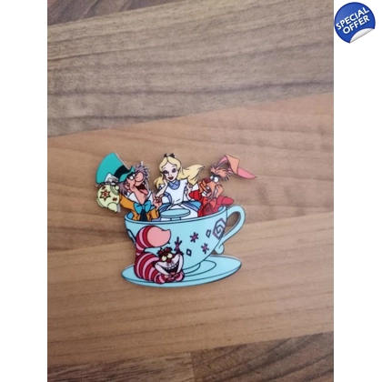 Disney Alice In Wonderland Teacup Acrylic Sublimated Magnet Disney Alice In Wonderland Teacup Acrylic Sublimated Magnet