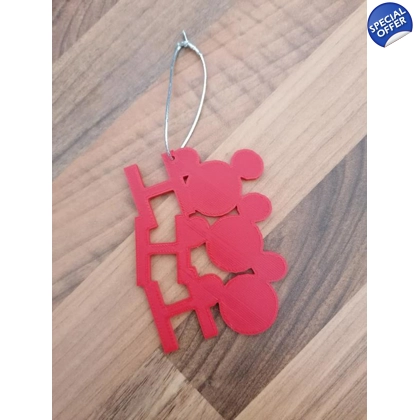 Disney Mickey Mouse Christmas HO HO HO Decoration 3D Printed Disney Mickey Mouse Christmas HO HO HO Decoration 3D Printed