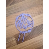 Mr & Mrs Wedding Cake Topper 3D Printed