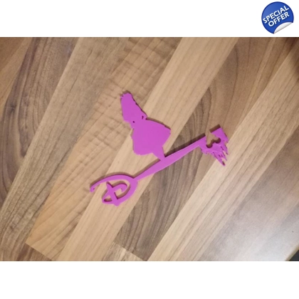 Disney Alice In Wonderland 3D Printed Key ( PINK ) Disney Alice In Wonderland 3D Printed Key ( PINK )