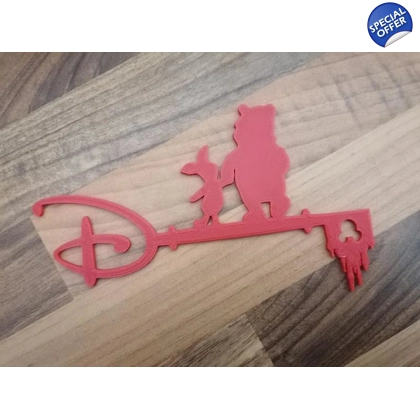 Disney Winnie The Pooh ( Pooh & Piglet 3D Printed Key ( RED ) Disney Winnie The Pooh ( Pooh & Piglet 3D Printed Key ( RED )