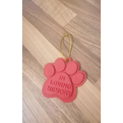 In Loving Memory Paw Prints ( Pick Your Own Colour )