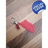 Super Mario Logo 3D Printed Keyring