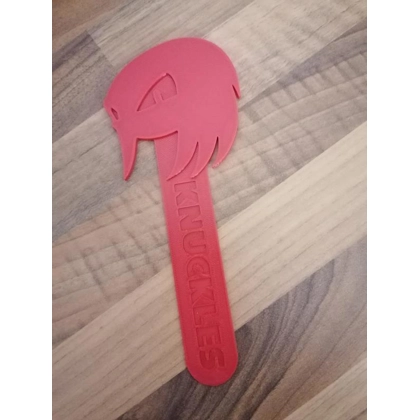 Sonic the Hedgehog Knuckles 3D Printed Bookmark Sonic the Hedgehog Knuckles 3D Printed Bookmark