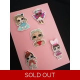 LOL Surprise Dolls 5 Piece Pin Badge Set