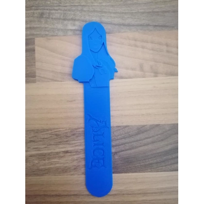 Alice Madness Returns American Mcgee's Alice 3D Printed ( Blue ) Bookmark
