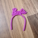 Barbie Logo 3D Printed Doll Headband
