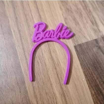 Barbie Logo 3D Printed Doll Headband Barbie Logo 3D Printed Doll Headband