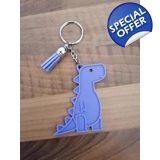 Dinosaur Purple 3D Printed Keyring