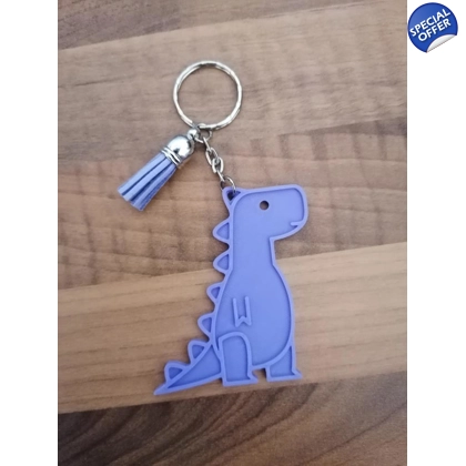 Dinosaur Purple 3D Printed Keyring Dinosaur Purple 3D Printed Keyring